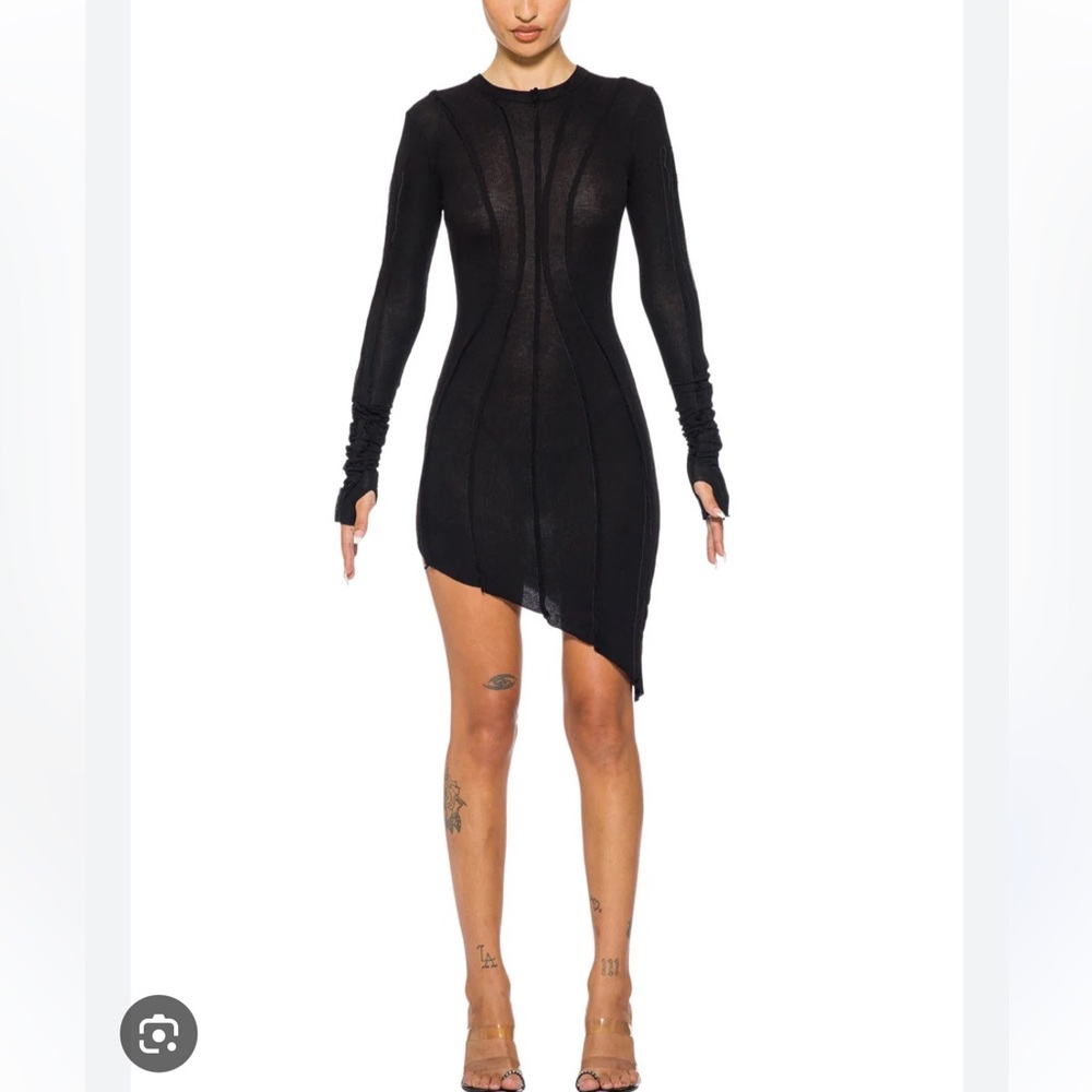 SAMI MIRO VINTAGE Black Long Sleeve Dress